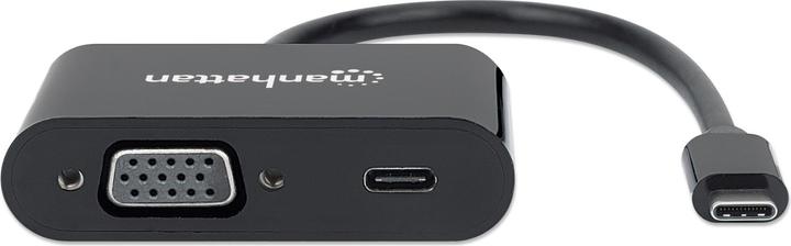 Produktbild Manhattan 1080p-Auflösung, Power Delivery-Port mit bis zu /20 V (VGA, USB Typ-C, 19.50 cm)