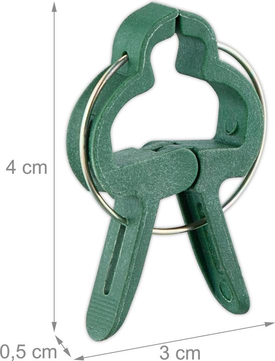 Actual product image Relaxdays 120x plant clips (4 cm, 3 cm)