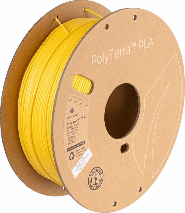 Image du produit Polymaker PolyTerra (PLA, 1.75 mm, 1000 g, Jaune)