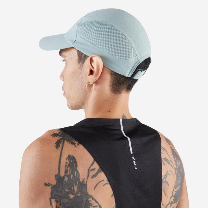 Actual product image Kiprun Lauf-Cap Schirmmütze - V2 grün