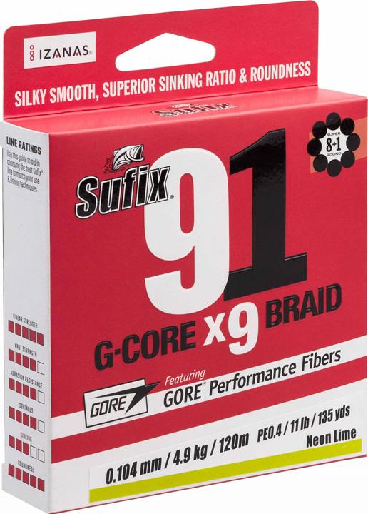 Sufix 91 Braid 23,5 (14.50 kg, 0.24 mm)