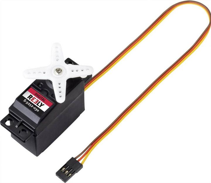 Image du produit Reely Servo standard S-5252-030 Servo numérique Matériau de l'engrenage : Plastique Système de connexion
