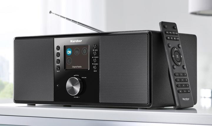 Actual product image Karcher DAB 5000+ Digitalradio (DAB+ / UKW-RDS, AUX-IN, Bluetooth, Wecker mit Dual-Alarm) schwarz (VHF, DAB+, Bluetooth)