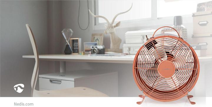 Immagine prodotto Nedis FNCL10PK20 M-V-ROSA VENTILATORE DA TAVOLO RETRÒ 25CM 20W