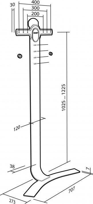 Produktbild Erard Standit 400 (65", 30 kg)