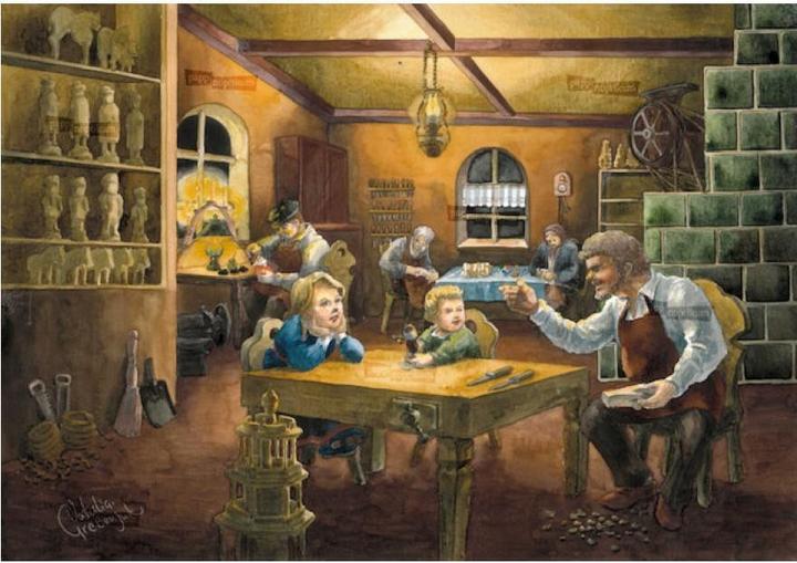 Actual product image Pappnoptikum 1054 - Erzgebirge Christmas workshop (mini Advent calendar)