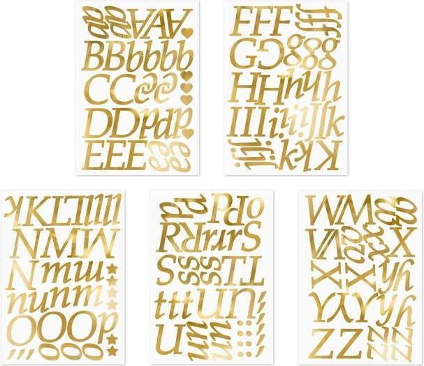 Image du produit Partydeco Lettres d'or autocollantes