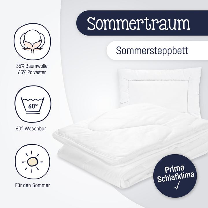 Actual product image Julius Zöllner Children's quilted bed set, summer dream (100 x 135 cm)