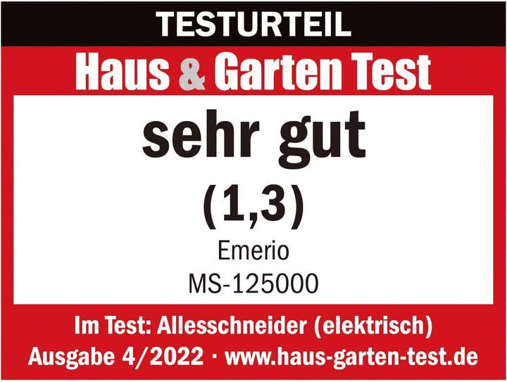 Nährwerte und Zutaten Emerio Allesschneider, platzsparend klappbar