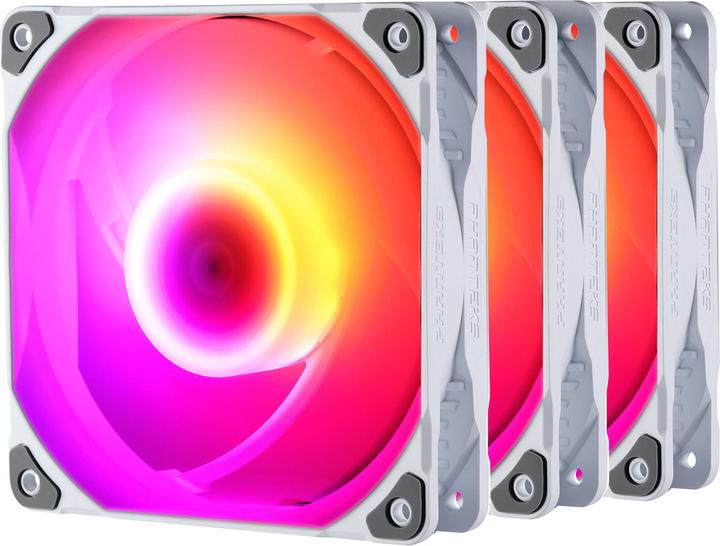 Produktbild Phanteks M25 PWM D-RGB Lüfter, 3er Pack - 140mm, weiss (140 mm, 3 x)