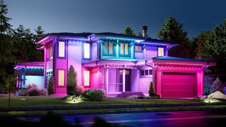 Actual product image Nanoleaf Permanent Outdoor Lights Smarter Kit 15 Meter (RGBW, 1500 cm, Outdoor)