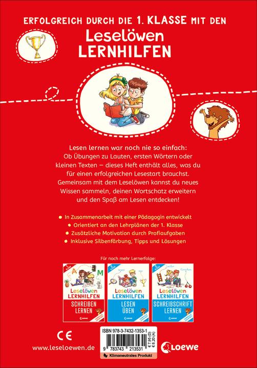Image du produit Leselöwen Lernhilfen - Lesen lernen - 1. Klasse (Allemand, Loewe Première lecture en autonomie, Christiane Wittenburg, Dominik Rupp, 2023)