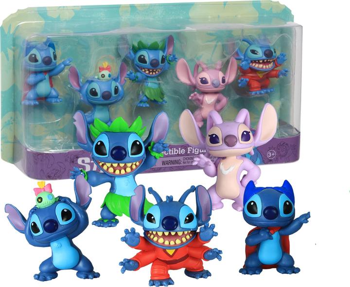 Image du produit Stitch Lot de 5 minifigurines Lilo &