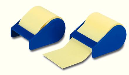 Actual product image Dymo Esselte sticky notes on roll, 10 m x 60 mm, equipped with dispenser and tear-off blade