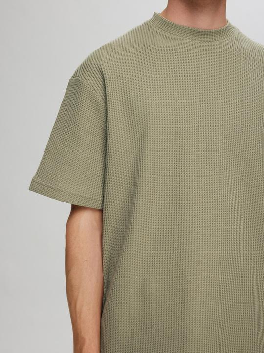 Produktbild Selected Homme Relaxed Fit Waffelmuster T-Shirt (S)