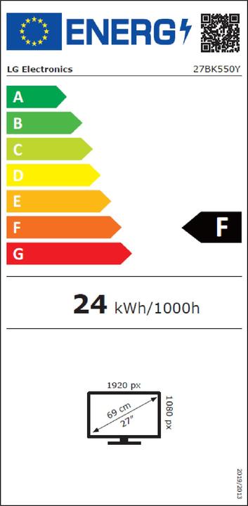 Energie-Label LG 27bk550y-B (1920 x 1080 Pixel, 27")