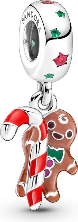 Pandora Hänger Lebkuchen (Silber 925, Emaille, Mit Stein(en))