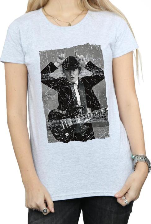 Image du produit AC/DC Femme/Ladies - Angus Young - T-shirt en coton avec photo en relief (XL)