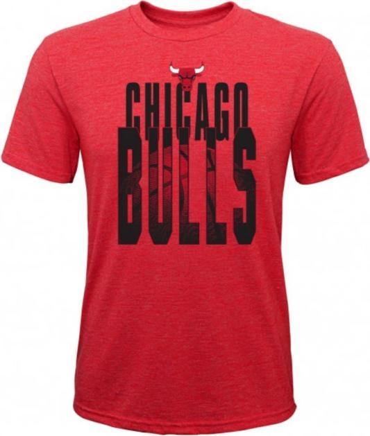 Outerstuff Solar Flair S/S Tri-Blend NBA JR T-Shirt (S, Chicago Bulls) (S)