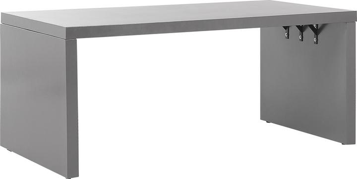 Produktbild Beliani Gartenmöbel Set U-Form Beton grau Tisch mit 2 Bänken TARANTO (180 cm)