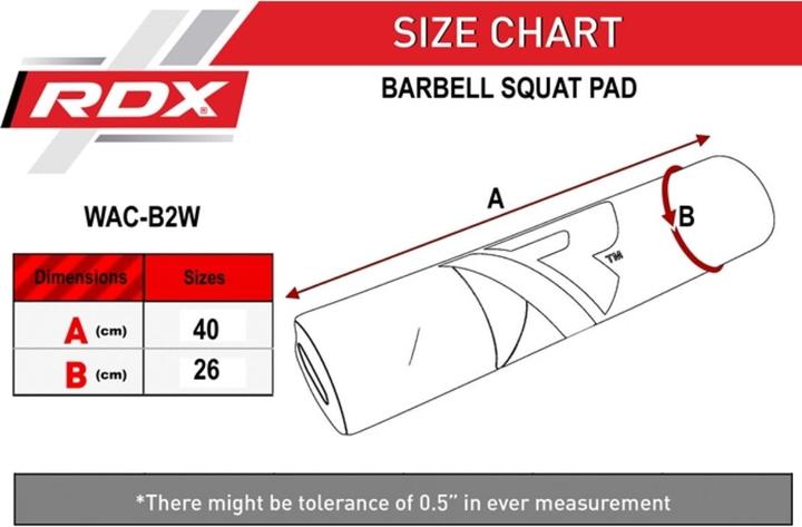 Immagine prodotto Rdx Gym Bar Pad Sublimation White