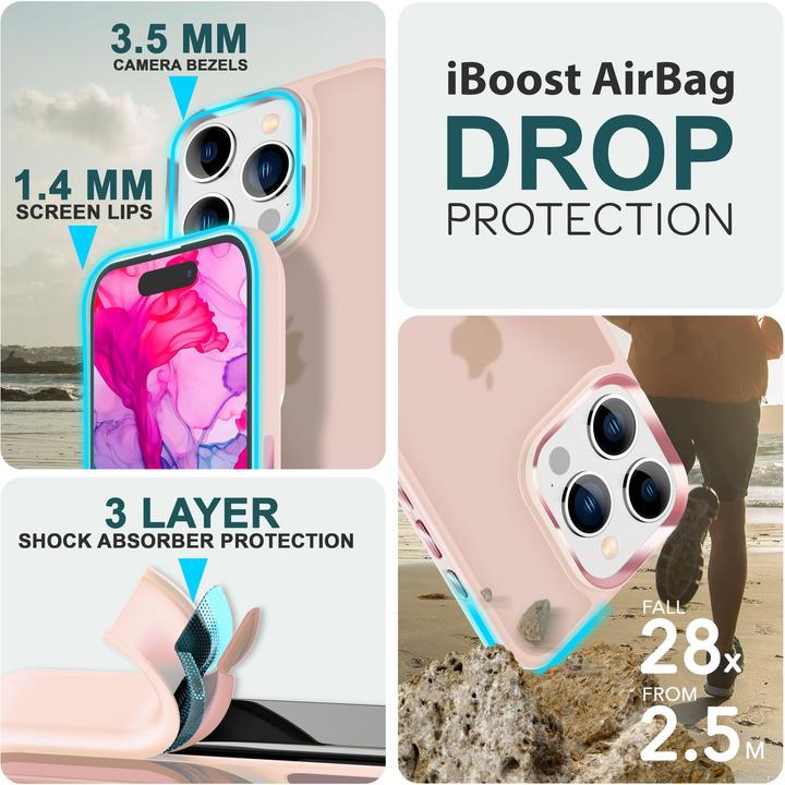 Image du produit Nalia Étui hybride Matt Transparent Frosted (Apple iPhone 15 Pro)