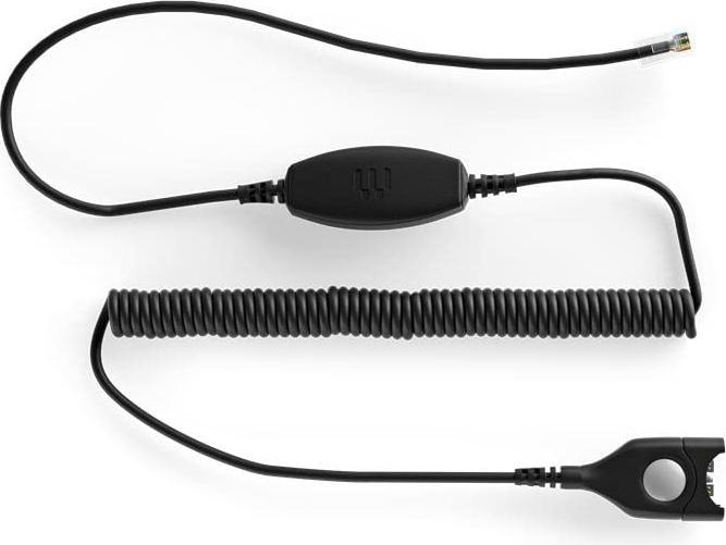 Image du produit EPOS SENNHEISER Câble inférieur, EasyDisconnect, vers fiche modulaire, Câble spiralé, code 24, A