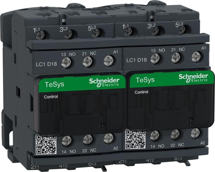 Actual product image Schneider Electric Reversing contactor LC2D18P7
