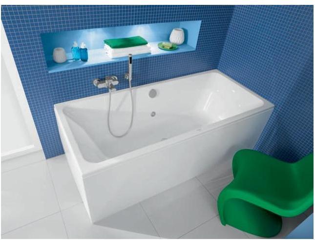 Actual product image Villeroy & Boch V&B Fitted Tub AVENTO R-corner1700x700mm white (137 l, 170 cm, 70 cm)