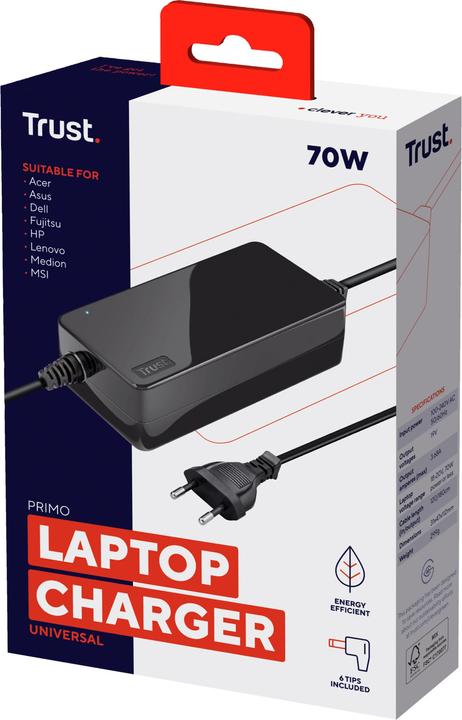 Image du produit Trust Chargeur Primo 70W-19V (70 W)