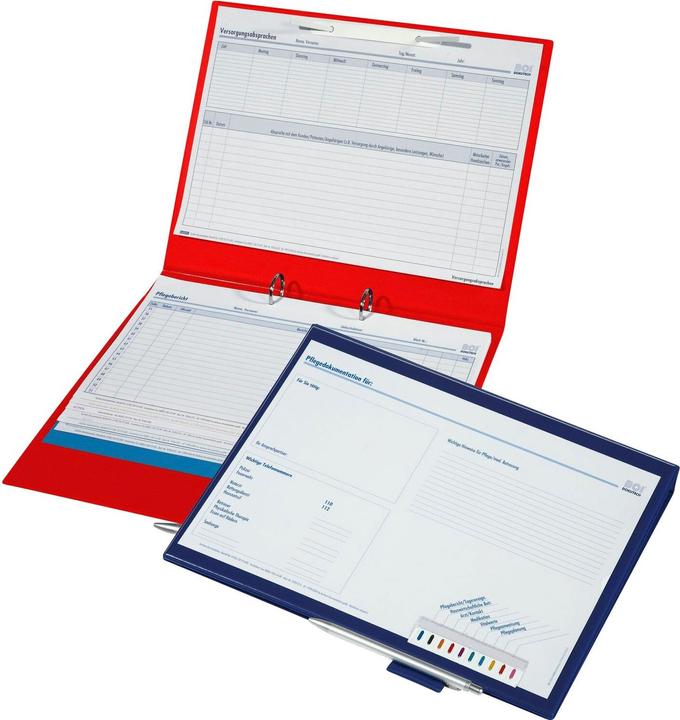 Produktbild Boi Dokutech Click-Plus Ambulant Patienten-Dokumentationsmappe 2-Ringe rot 3,5 cm DIN A4 (A4, 1 x)