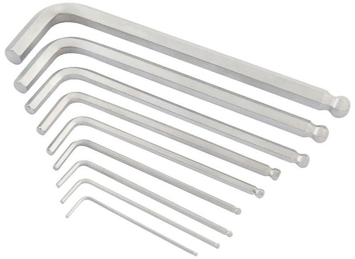 Image du produit Kendo Jeu de clés mâles coudées à six pans avec tête sphérique