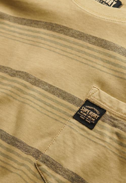 Actual product image Superdry Contrast Stripe Pocket Tshirt (S)