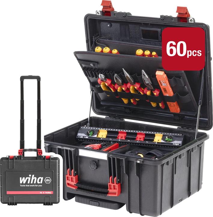Image du produit Wiha Werkzeugkoffer XL2 Trolley electr 60tlg (60 pièces)