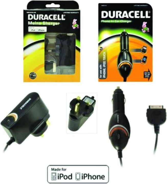 Image du produit Duracell Apple 30pin Home & Car Charger Bundle