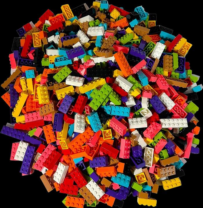 Actual product image LEGO bricks mixed - 1 Kilo approx. 500 bricks (LEGO Classic)