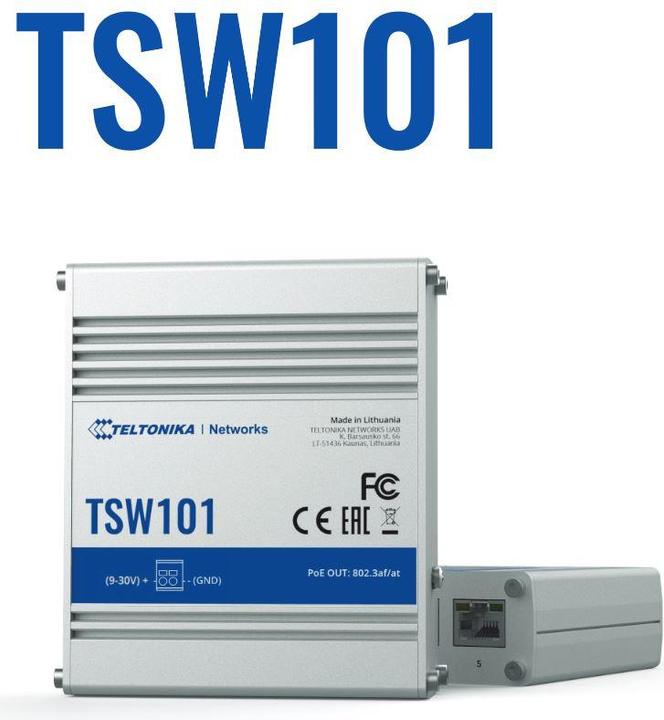 Image du produit Teltonika TSW101 dédié à l'automobile (5 Ports)