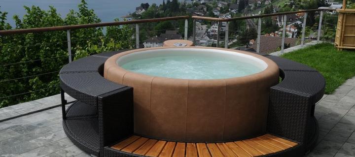 Produktbild Softub Poly Rattan Full Surround Charcoal 300+