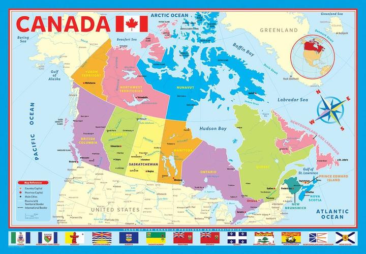 Produktbild Eurographics Karte von Kanada 200 Teile (200 Teile)