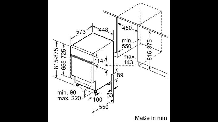 Produktbild Siemens iQ300 Teilintegrierter Geschirrspüler 45 cm Edelstahl