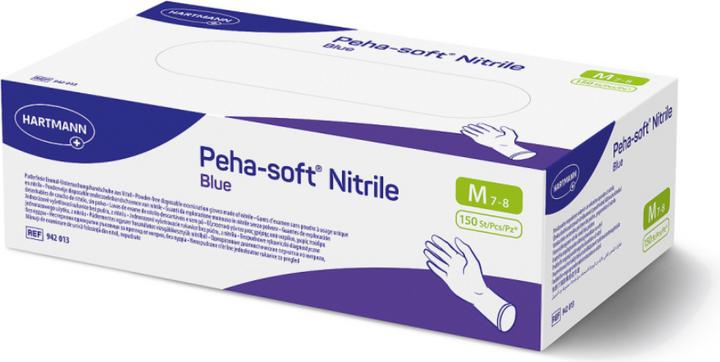 Actual product image Hartmann Peha Soft Nitrile Blue L (L)