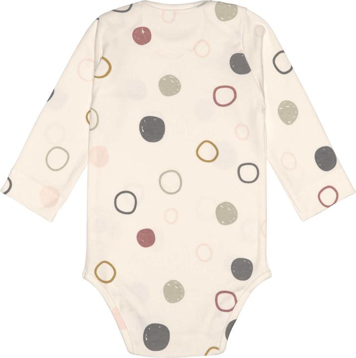 Lässig Langarm-Body Kreise Weiss Gr. 86/92 (86, 92)