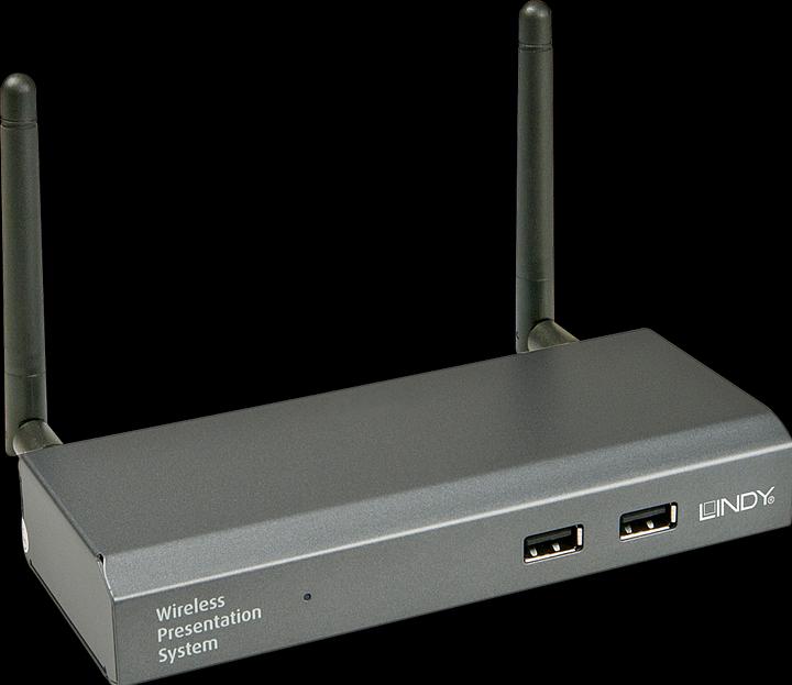 Produktbild Lindy HDMI WLAN Projector Server. HDMI Full HD VGA Audio IEEE 802.11n (Diverse)