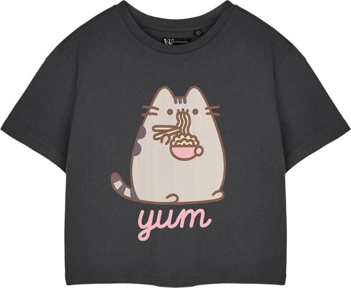 Actual product image Pusheen Womens/Ladies Yum Noodles Short-Sleeved Crop Top (M)