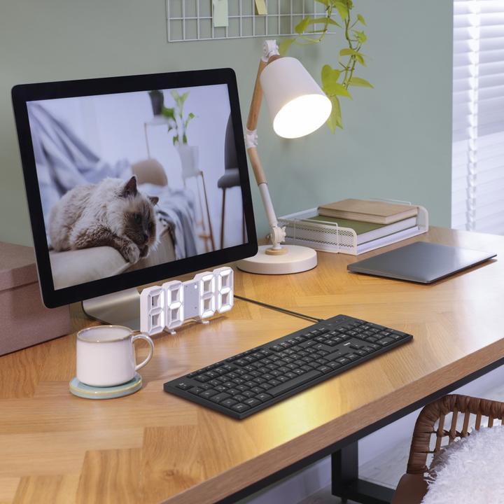 Produktbild Hama 173052 Tastatur CK-200, DE Schwarz (DE, Kabelgebunden)