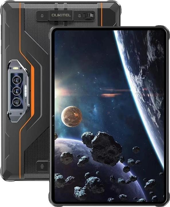 Oukitel Tablette RT8 6/256GB Orange Rugged 20000 mAh 33W (4G, 11", 256 Go, Noir, Orange)