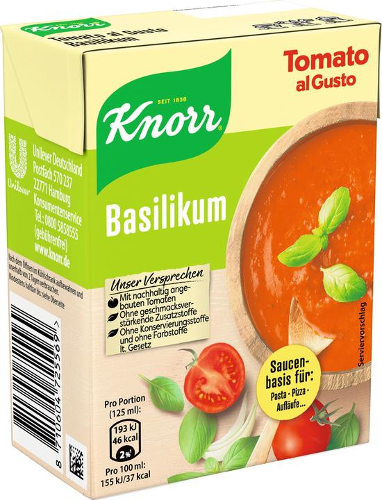 Produktbild Knorr Tomato al Gusto Basilikum (370 g)