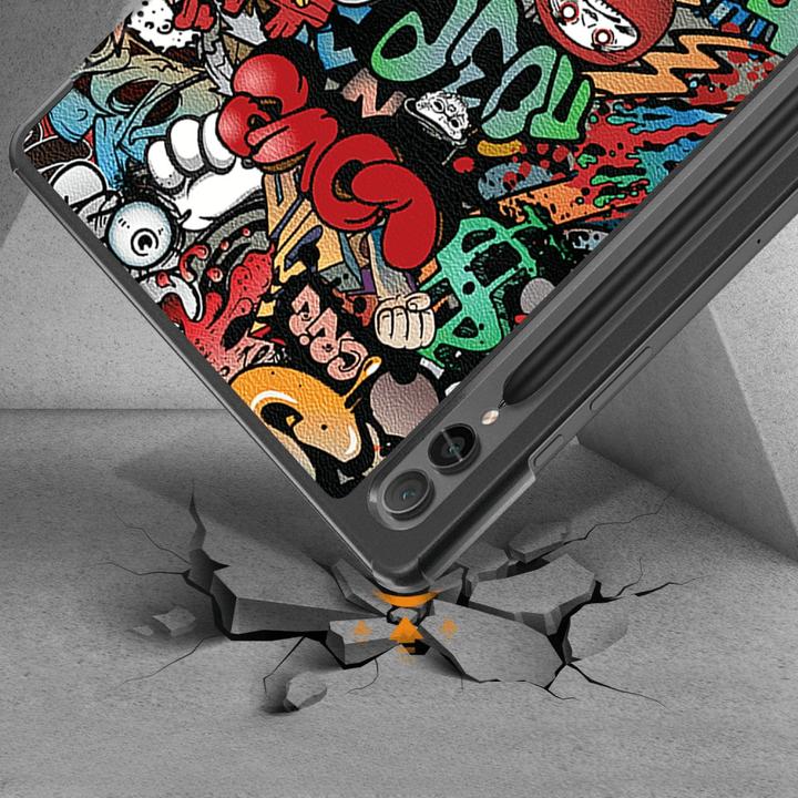 Immagine prodotto Cover-Discount Galaxy Tab S9+ - Smart Case Tri-fold Fumetto (Galaxy Tab S10+, Galaxy Tab S9+)