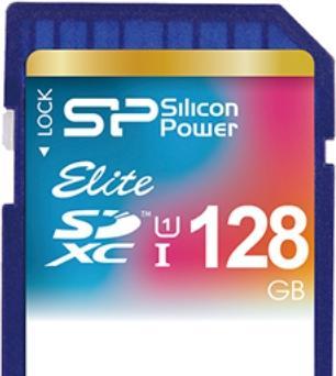 Image du produit Silicon Power Elite UHS-I 128GB SDXC 85/10 MBs SP128GBSDHAU1V10 (128 Go, SDXC, U1, UHS-I)