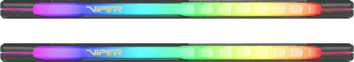Actual product image Patriot DDR4 PC3600 16GB (2x8) Viper Steel RGB (2 x 8GB, 3600 MHz, DDR4-RAM, DIMM)